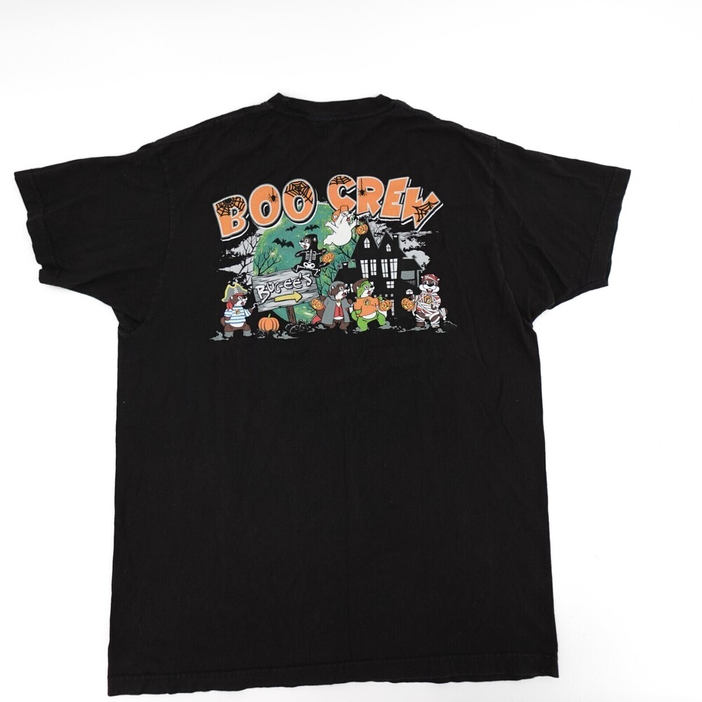 Buc-ees Halloween Shirt Adult Large Boo Crew Graphic Limited Pumpkin Beaver Mumm